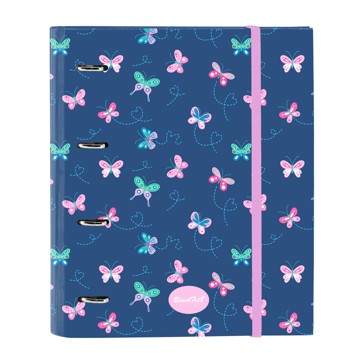 Ring binder BlackFit8 Mariposas Multicolour 27 x 32 x 3.5 cm